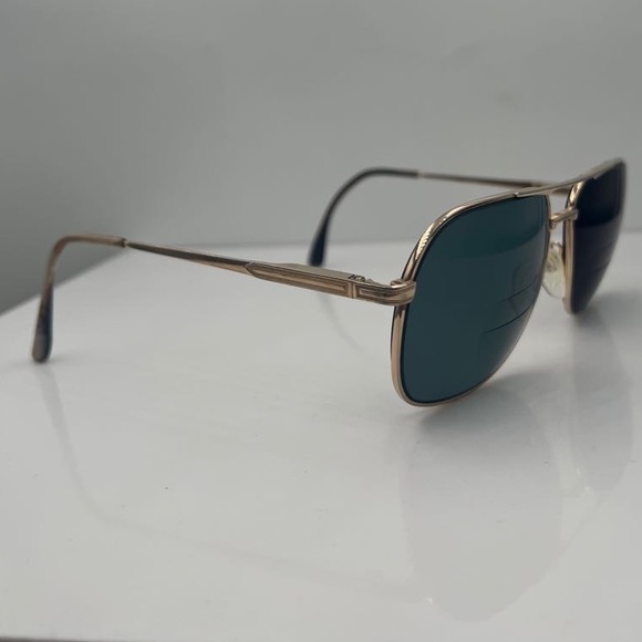 Vintage Safilo 137 Gold Pilot Sunglasses Frames - Picture 2 of 7